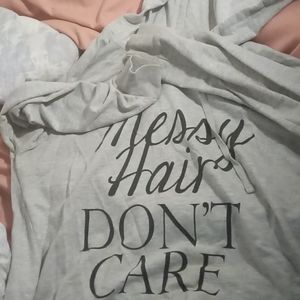 "Messy Hair Don't Care" hoodie